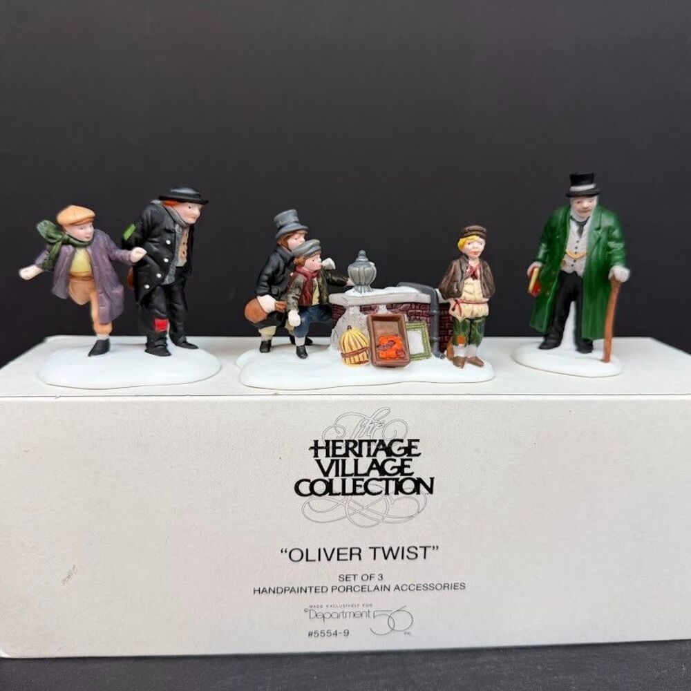 Department 56 Heritage Village Oliver Twist 3 Piece Set 5554-9, Retired